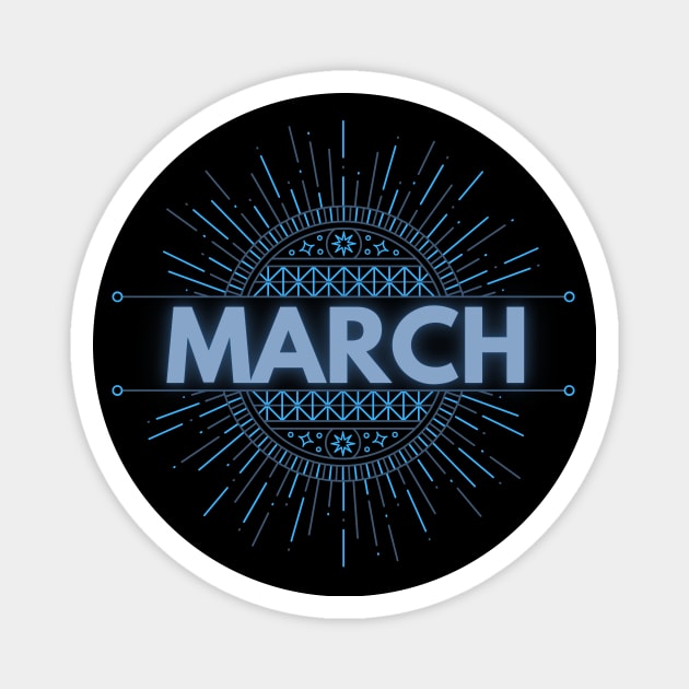 march Magnet by Wavey's